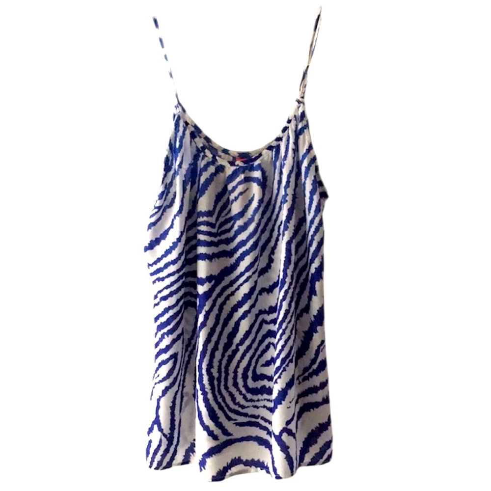 Eight Sixty blue & white tank top